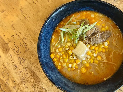 Buttery Tan Tan Ramen with Mushroom Snow Crab