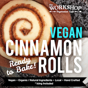 Frozen Vegan Cinnamon Rolls and Vegan Icing