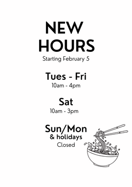 Cafe Open Saturdays from Feb. 10!